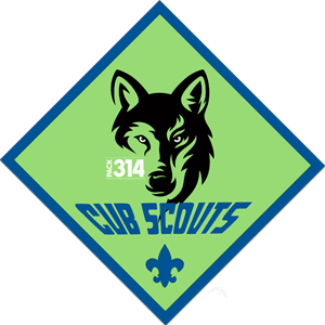 Cub Scout Pack 314 Palmetto Bay official logo with Boy Scouts of America emblem